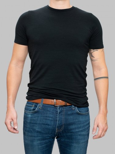 T-shirt basic 190 black - Size: L