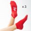 Everyday socks crew red 3pack - Size: 43 - 46