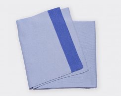 Soft merino wool scarf blue/light blue Merino.live