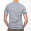 Men's short sleeve merino wool T-shirt 160 grey - blue Merino.live - Size: XXL
