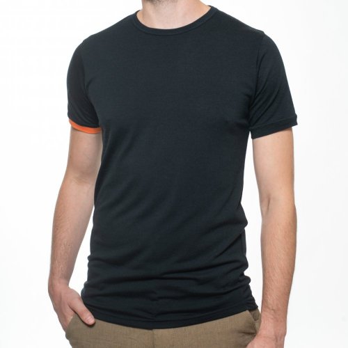 Everyday men T-shirt 160 black - orange