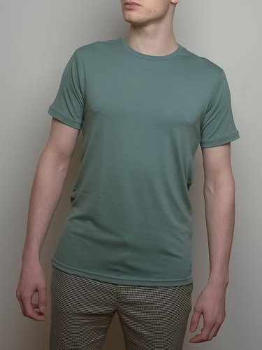 Pánské tričko ze 100% merino vlny s krátkým rukávem light blue Merino.live