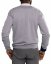 Men's merino wool V-neck sweater gray/blue Merino.Live - Size: S