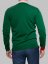 Men's merino wool V-neck sweater green/orange Merino.Live - Size: S