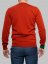 Men's merino wool crewneck sweater orange/green Merino.Live - Size: M