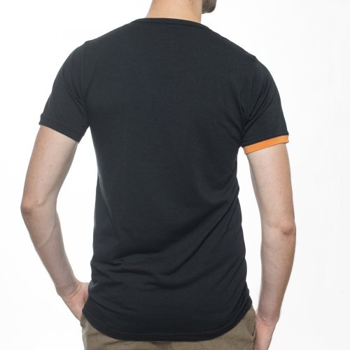 Everyday men T-shirt 160 black - orange - Velikost: S