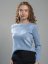 Women's 100% merino wool sweater Oyster Rain blue Merino.live - Size: S