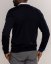Men's merino wool V-neck sweater dark blue/blue Merino.Live - Size: S