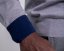 Pánský svetr ze 100% merino vlny s V-výstřihem šedá/modrá Merino.Live - Velikost: S