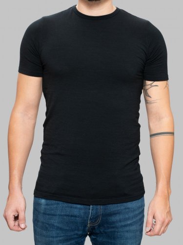 T-shirt basic 190 black - Size: L
