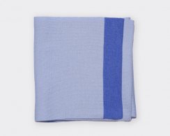 Soft merino wool scarf blue/light blue Merino.live